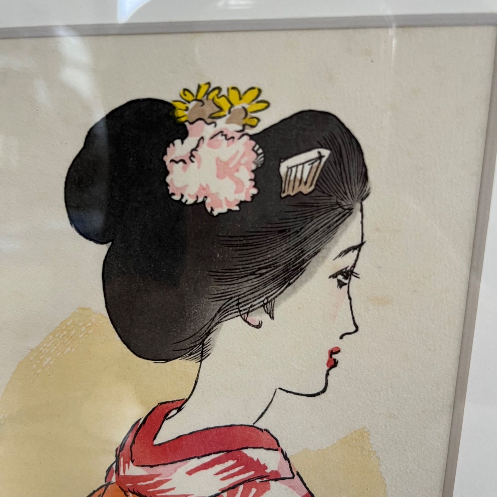 竹久 夢二 「待てど暮らせど」 Yumeji Takehisa - 創業36年 美術