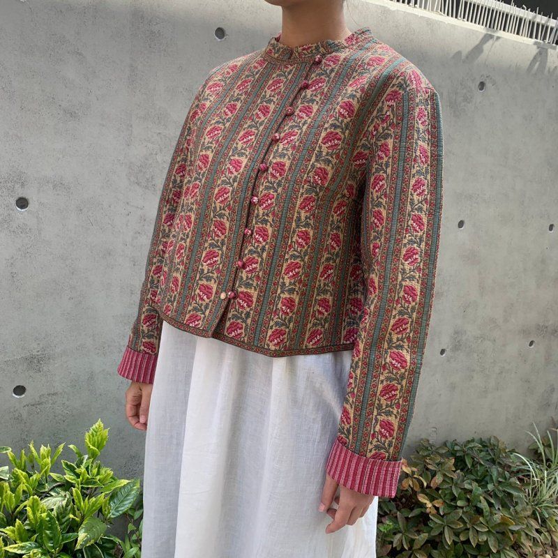 美品✨ Brigitte Singh シャツジャケット ブロックプリント 50%off Sale!!【YOHANA】Brigitte Singh ブロックプリント
