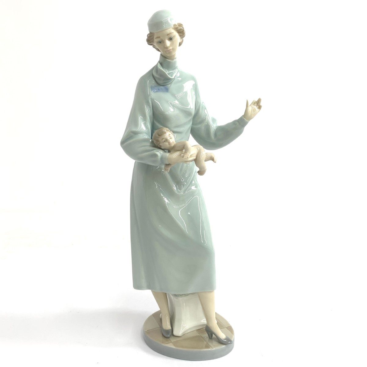 LLADRO リヤドロ 赤ちゃんと助産師 フィギュリン 5431 陶器