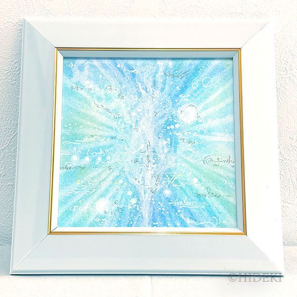 抽象画パステルアート 水の耀き