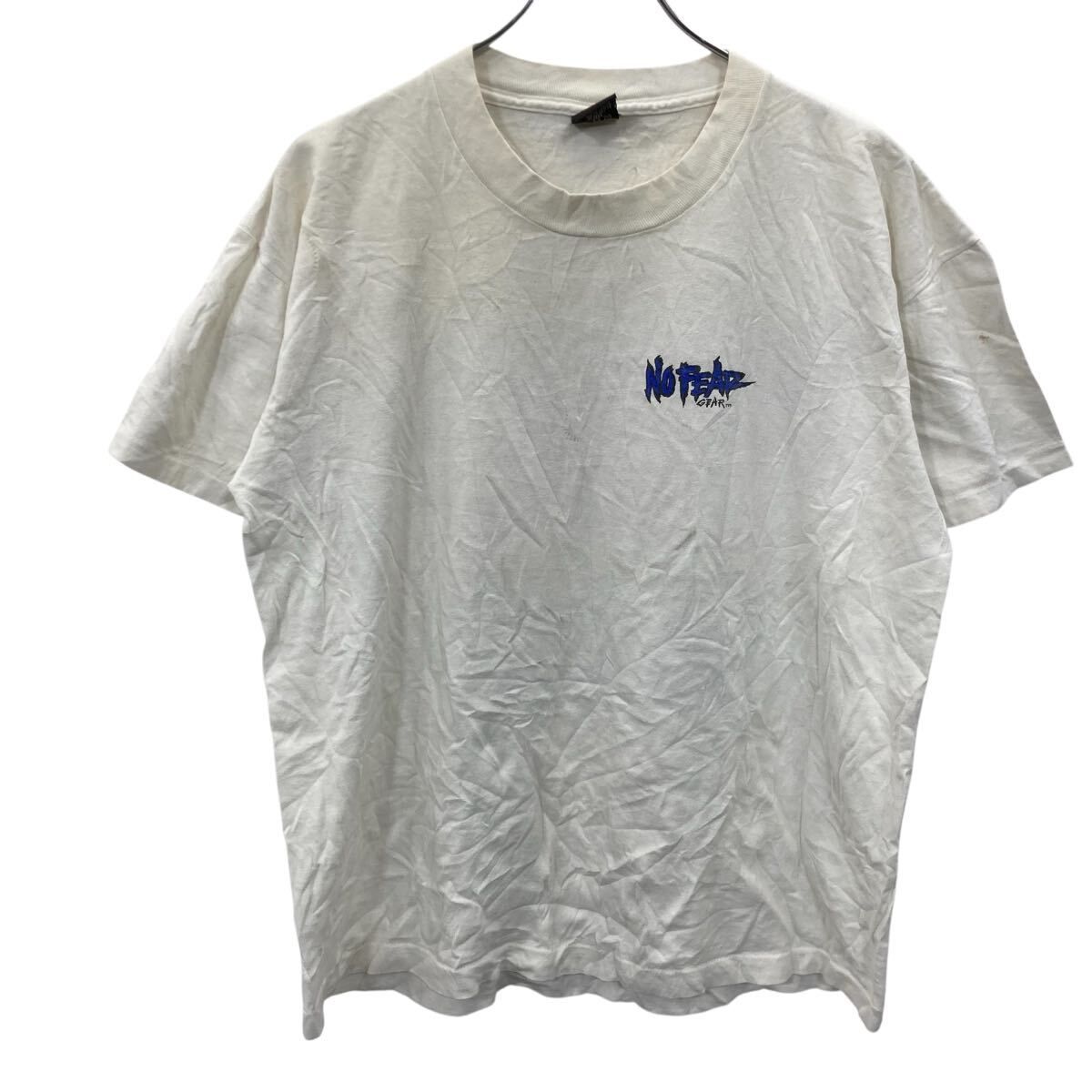 NO FEAR 半袖 プリントTシャツ L ホワイト 90's 90年代 USA製 NO