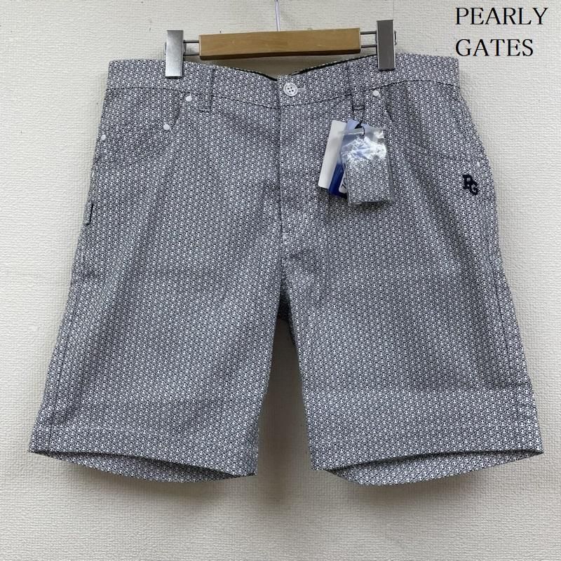 PEARLY GATES - M PEARLY GATES ショートパンツ ニコちゃん PEARLY GATES にこちゃん総柄 ショートパンツ ロゴワッペン 刺繍