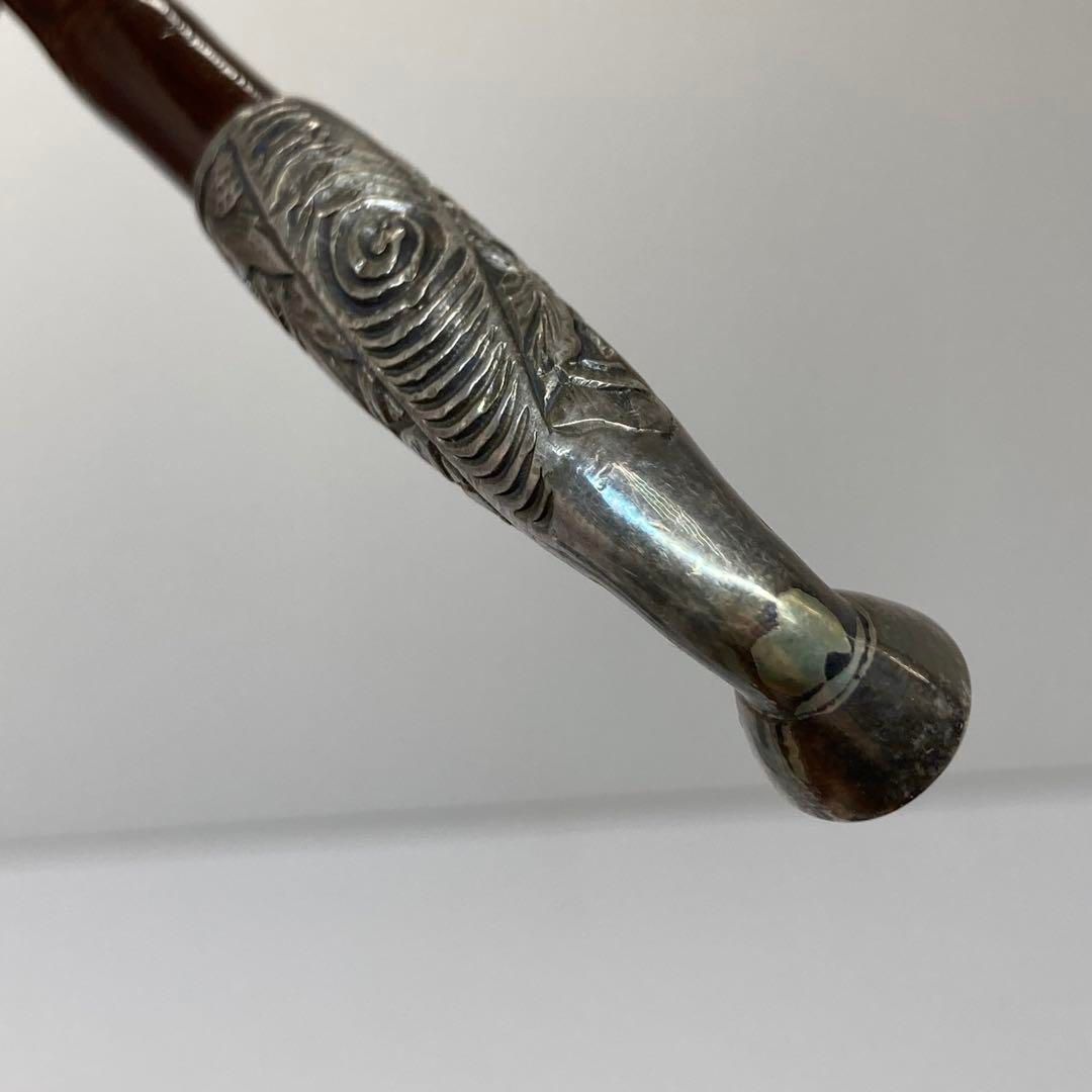 堆朱の煙管筒と銀の煙管 76g 東H6-0326 2F WWW_IBETON_RU