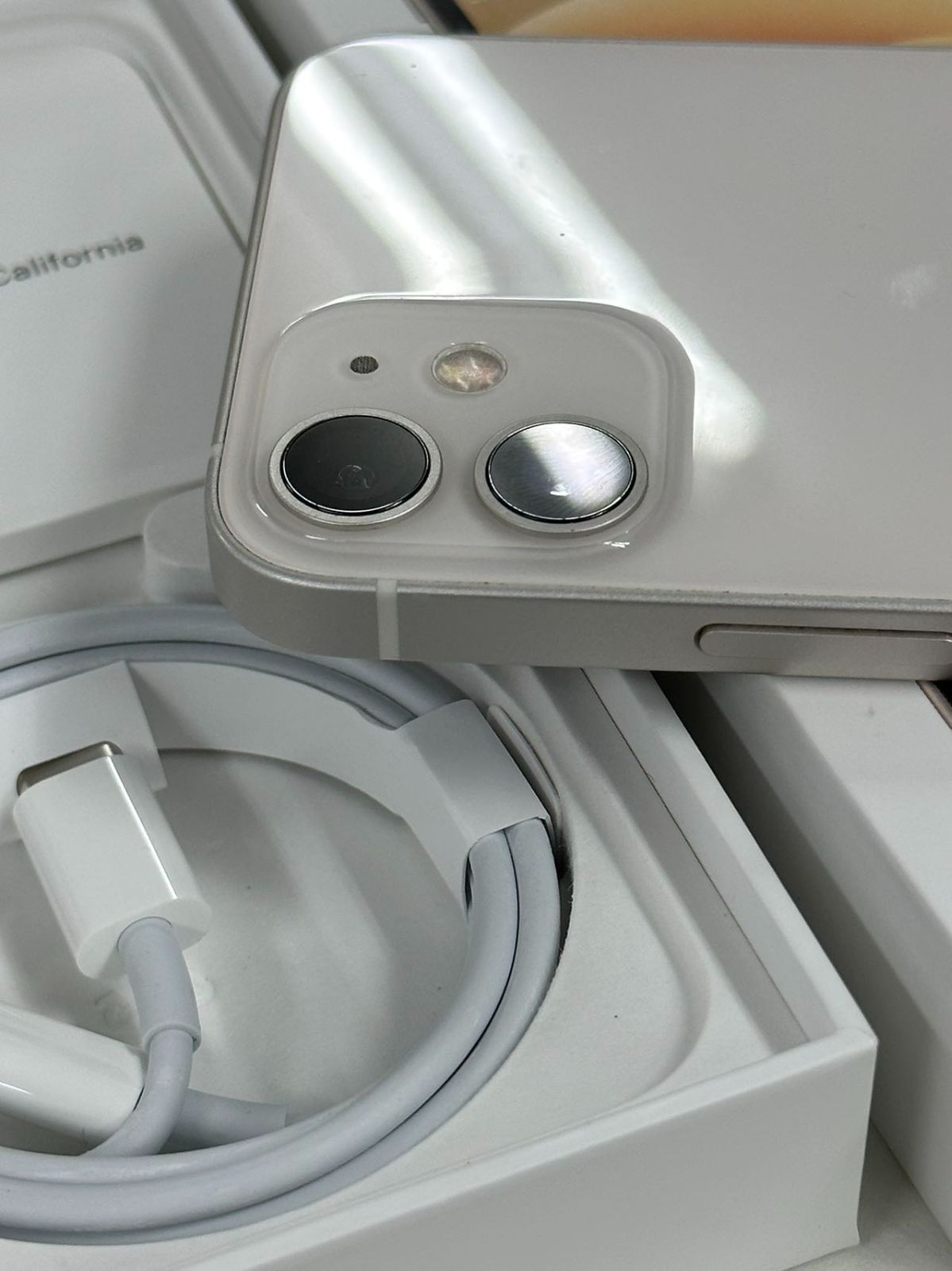 美品 Apple iPhone 12 mini 128GB ホワイト MGDM3J／A SIMフリー-2