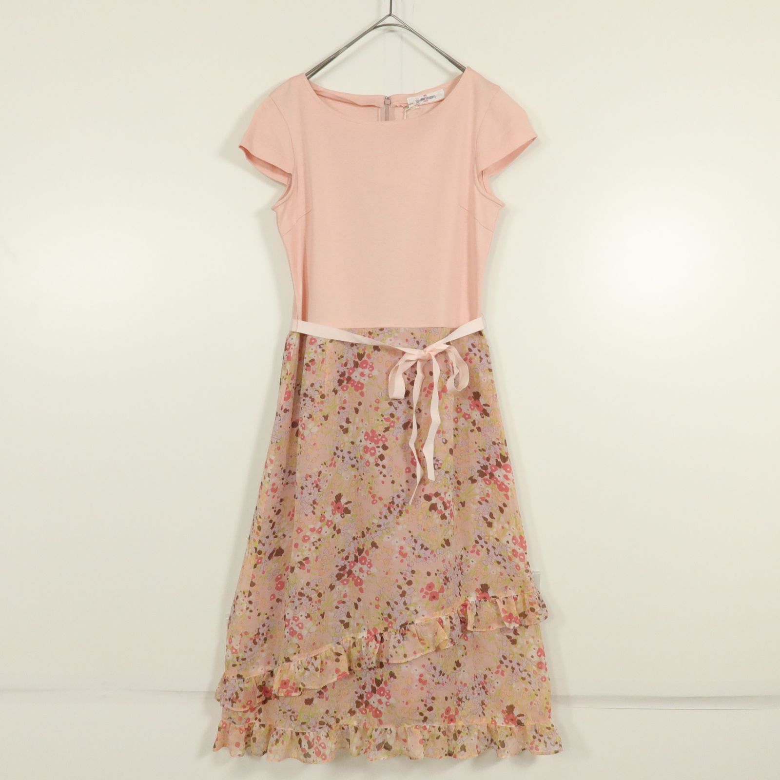 新品】ギャラリービスコンティ☆ワンピース サイズ2 ピンク系 花