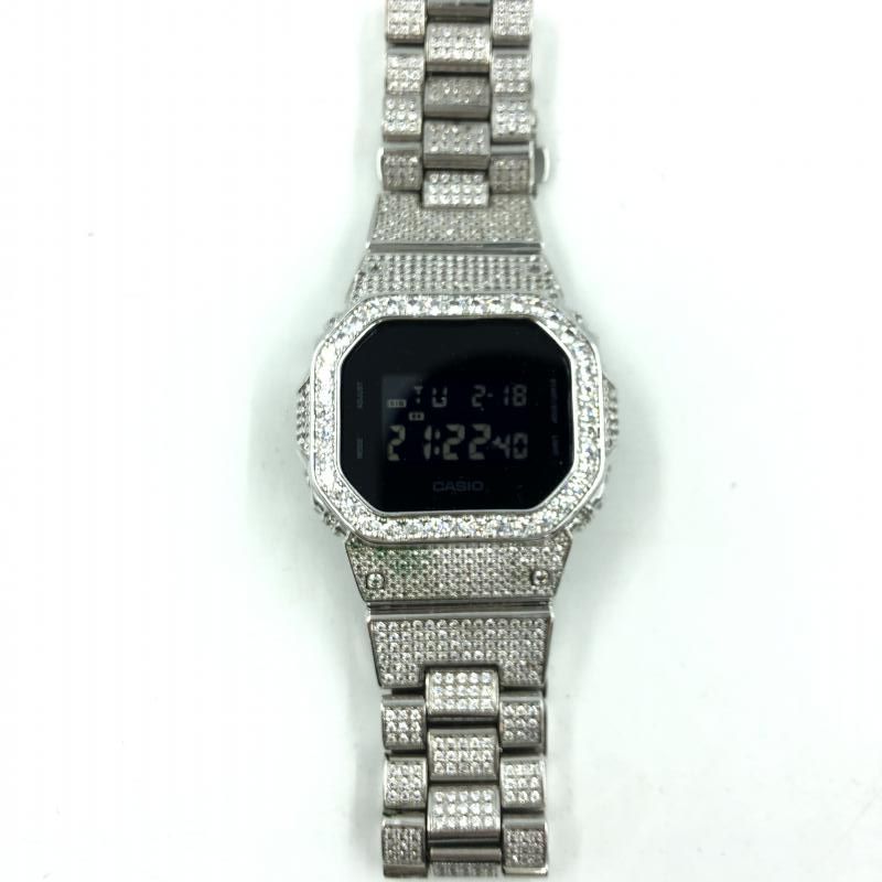 ジーショック G-SHOCK DW-5600BB CZダイヤフルカスタム ジーショック 24