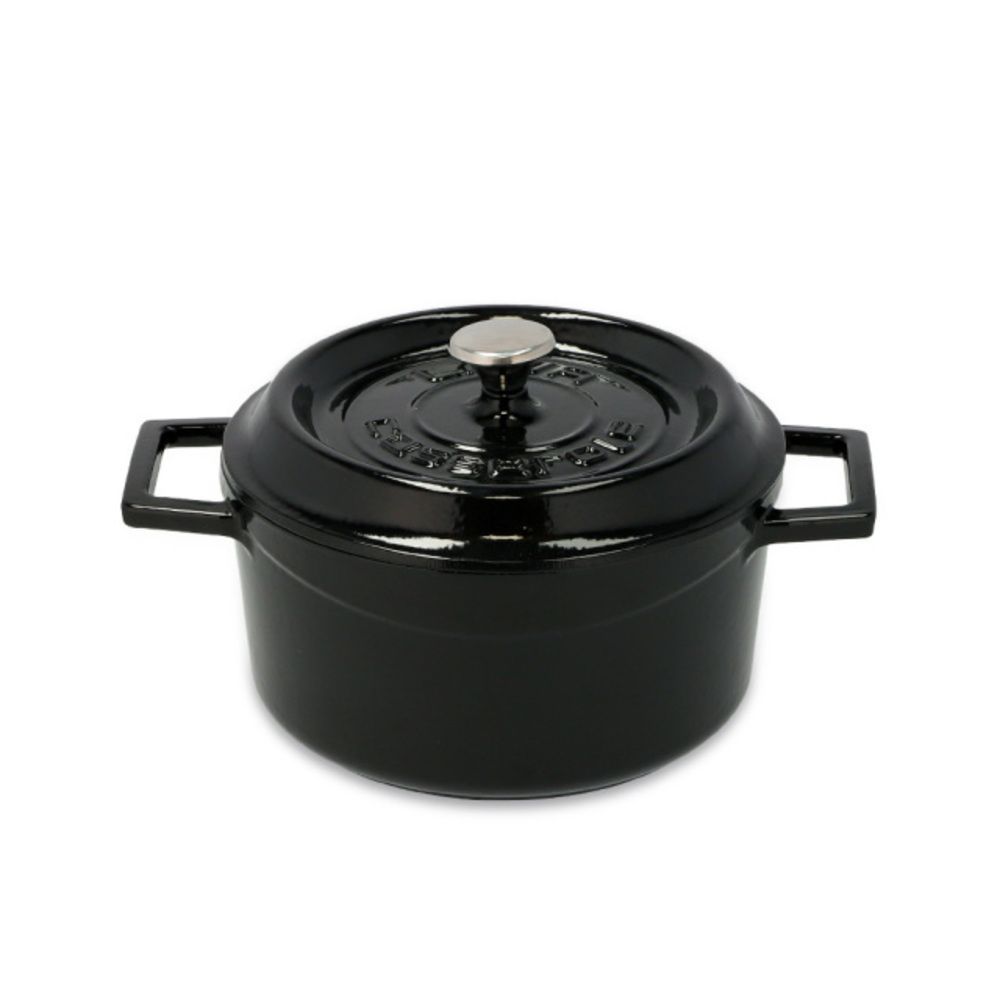 ☆ シャイニーブラック ☆ LAVA ラウンドキャセロール 20cm LAVA