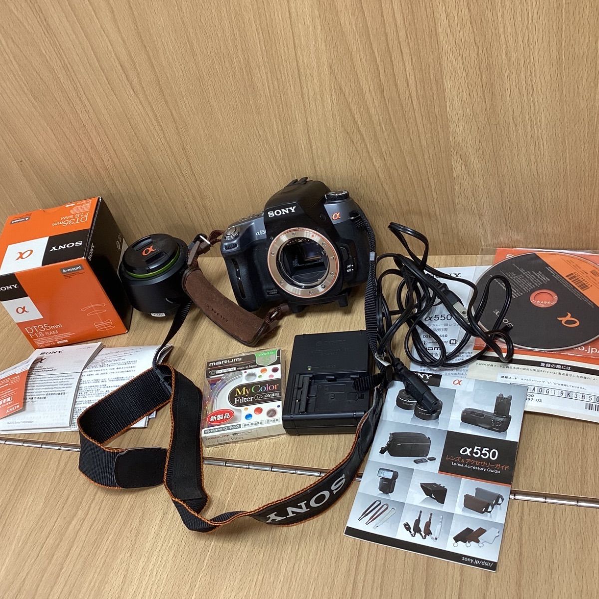 I561 SONY a550 カメラ レンズDT35mm セット ジャンク品 【公式通販】