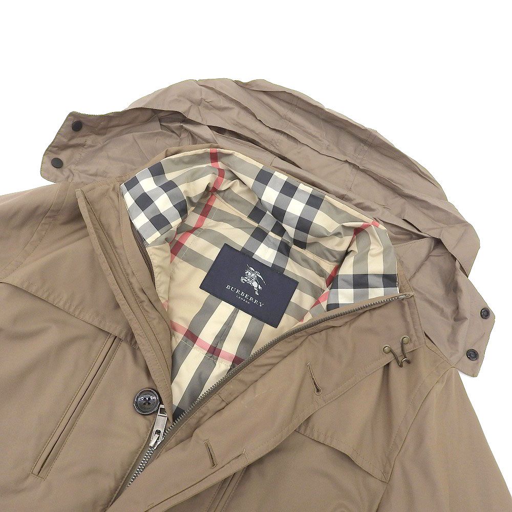 BurberryLondonバーバリーロンドン ダウン ブラウン ノバチェック BURBERRY - BURBERRY LONDON バーバリーロンドン ノバチェック柄