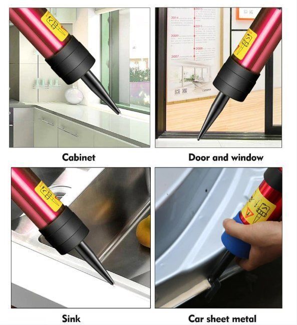 空気圧ガラスグルーガン 空気ゴム銃ツール