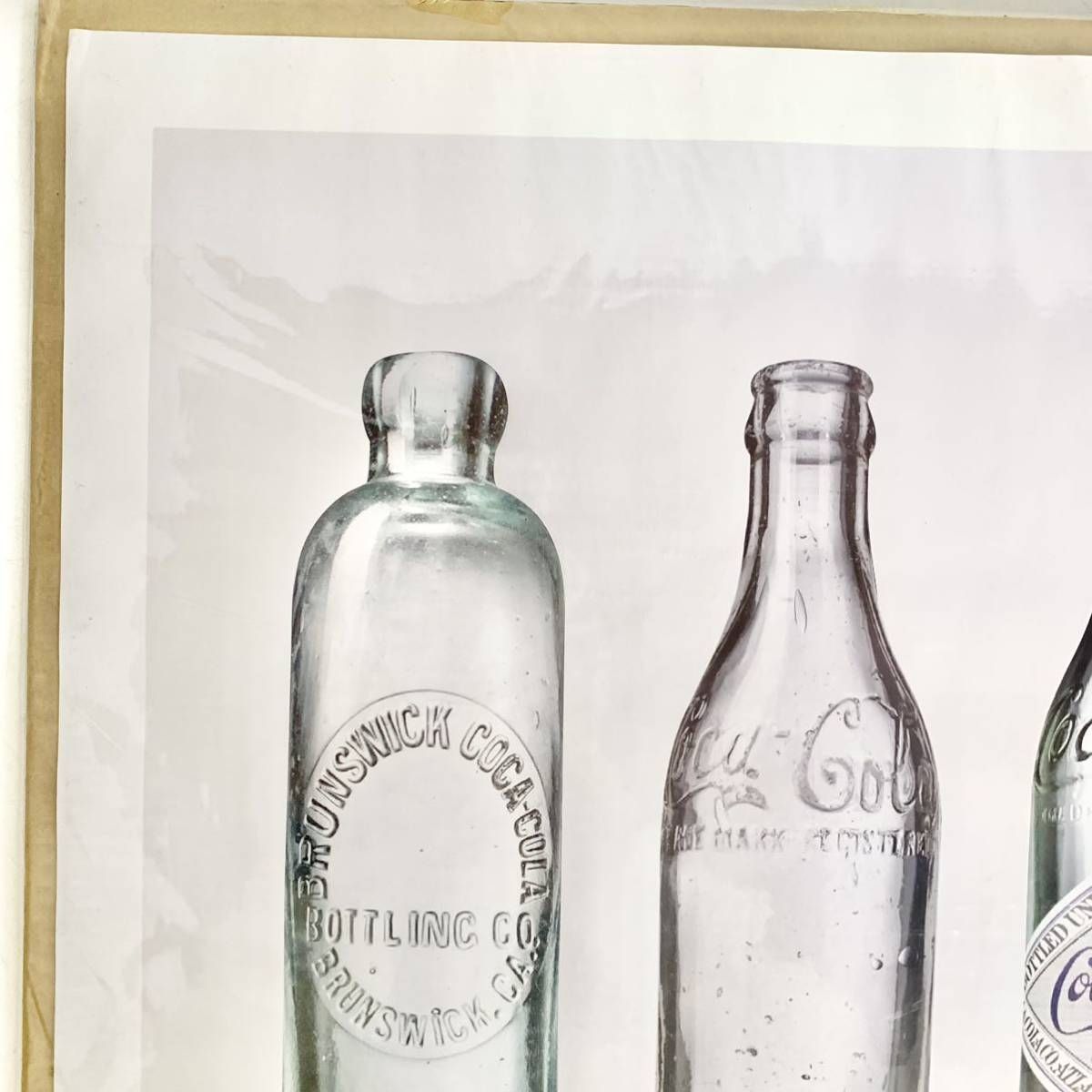 コカ・コーラ ポスター Bottle History Landscape 横長 COCA