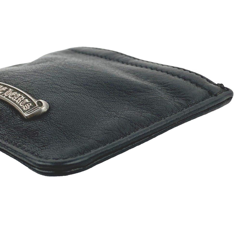 □中古□ クロムハーツ コイン ケース レザー ブラック シルバー SV  