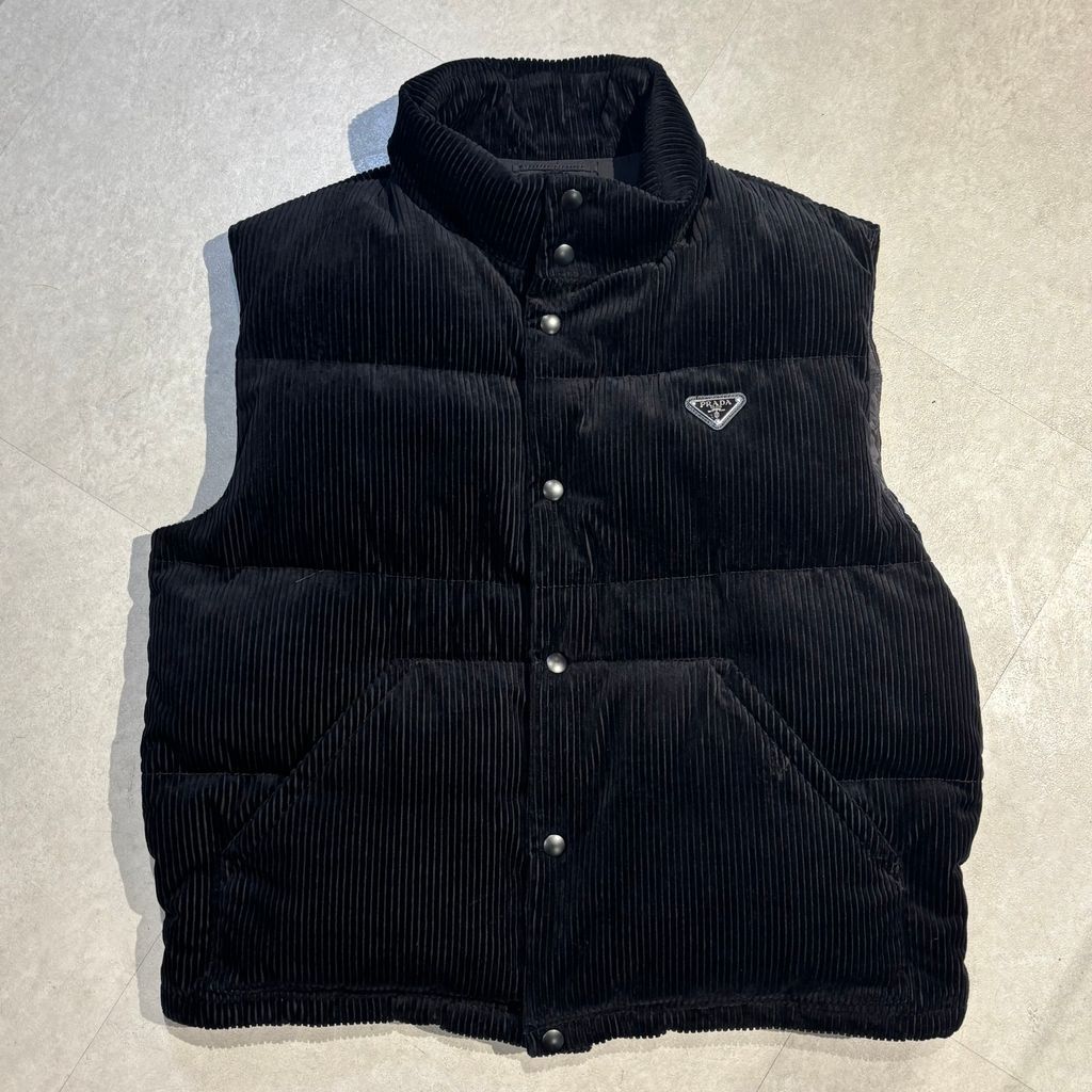 PRADA プラダ 24AW Corduroy Down Vest コーデュロイ ダウン