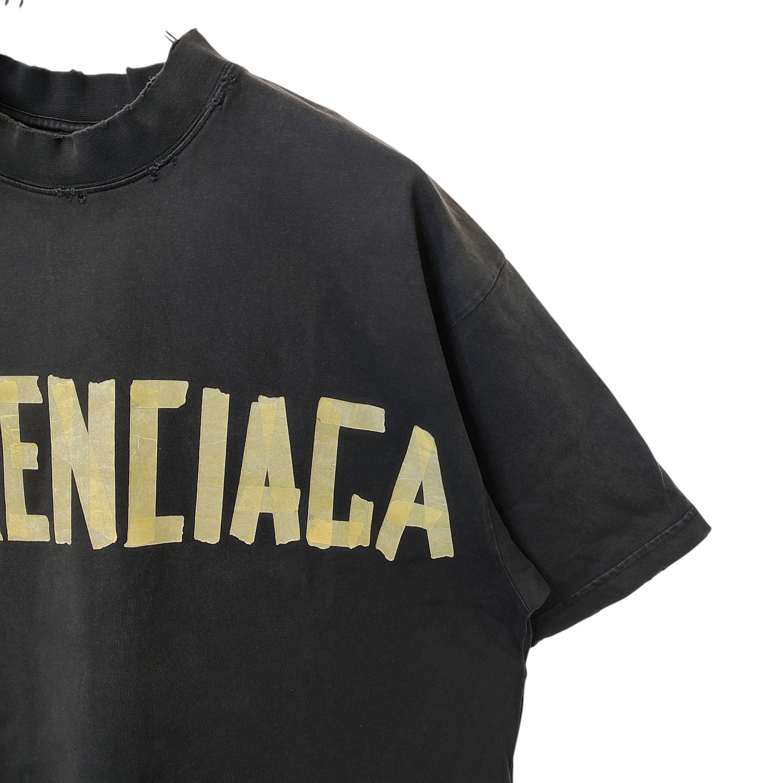 BALENCIAGA バレンシアガ 23SS Medium Fit T-Shirt ユーズド加工