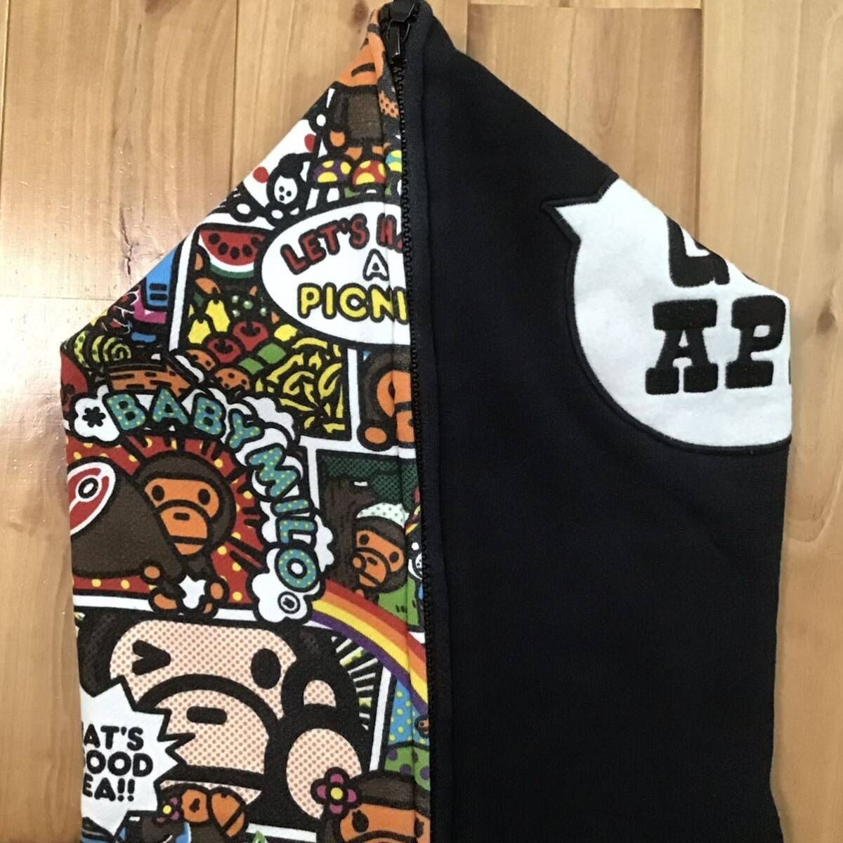 Comic milo & lisa フルジップ パーカー Lサイズ a bathing ape BAPE 