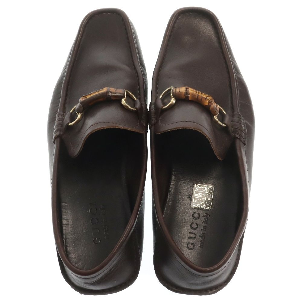 GUCCI (グッチ) Bamboo Leather Driving Shoes 138204 バンブー
