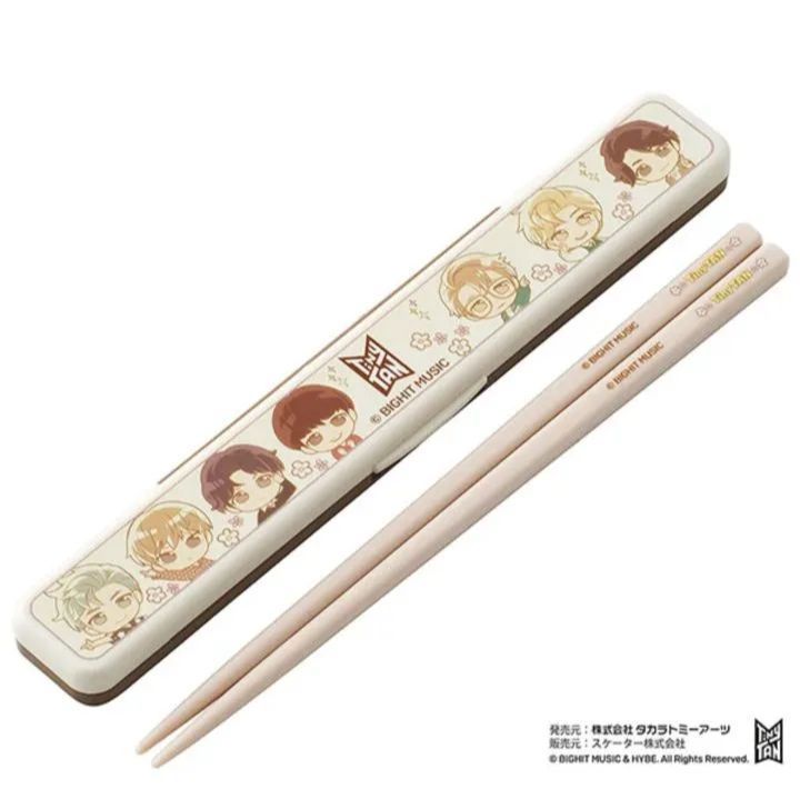 新品 タイニータン 箸 箸箱セット TinyTAN BTS 18cm 弁当 給食