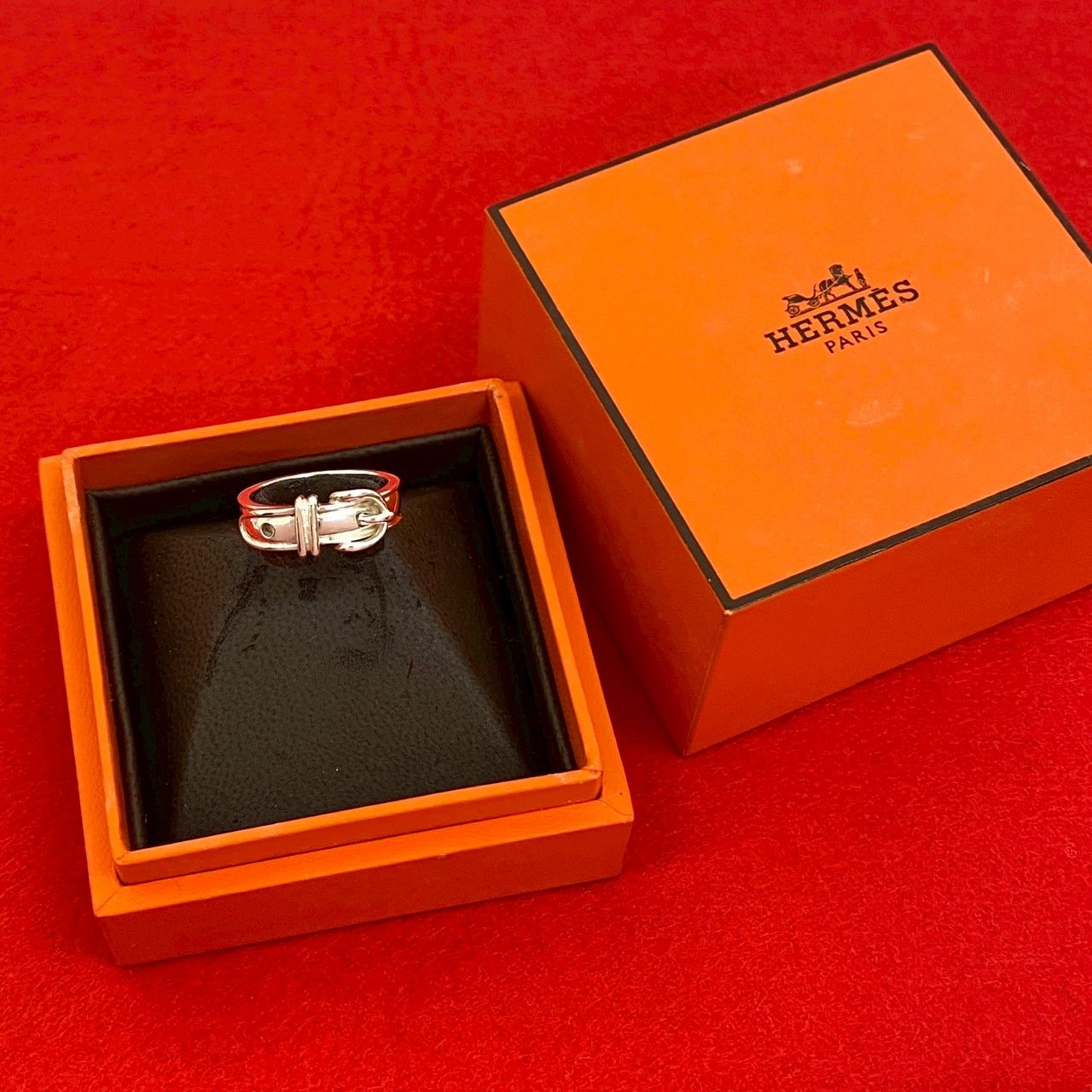 極 美品 箱付き HERMES エルメス サンチュール ベルト モチーフ