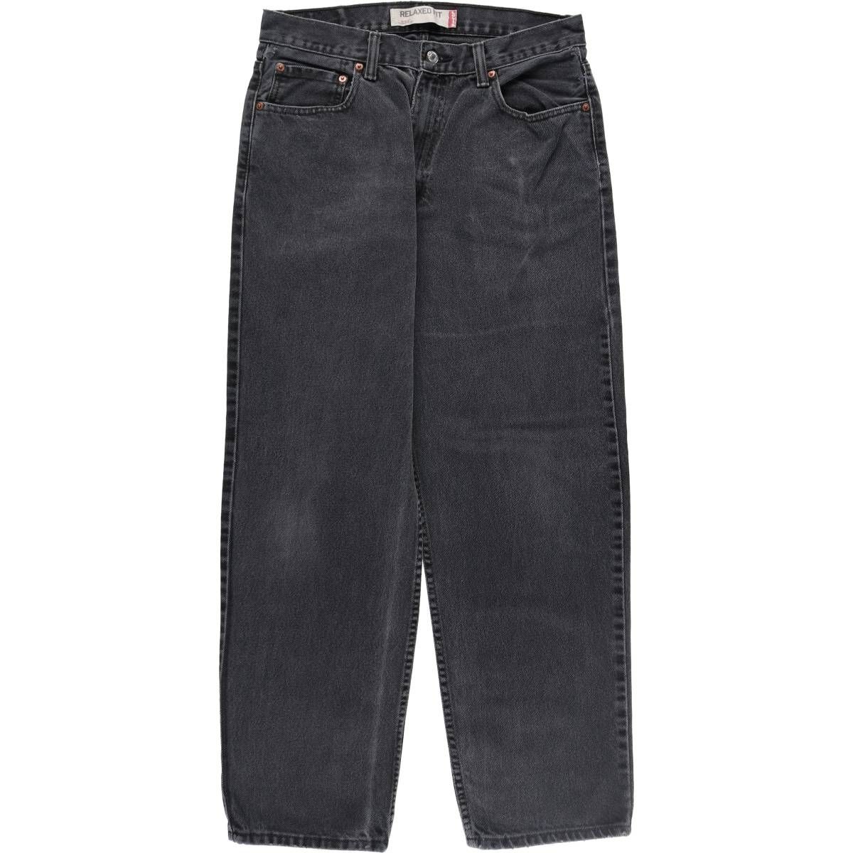 古着 リーバイス Levi's 550 RELAXED FIT ブラックデニム テーパードデニムパンツ メンズw32相当/eaa503807