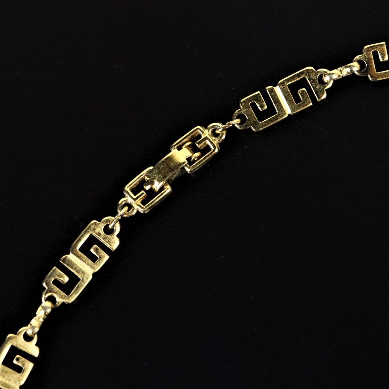 80s GIVENCHY Gロゴ ネックレス ゴールド 希少 ヴィンテージ 刻印  