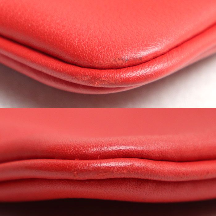 HERMES エルメス サックアリーヌ ミニ ショルダーバッグ レッド  