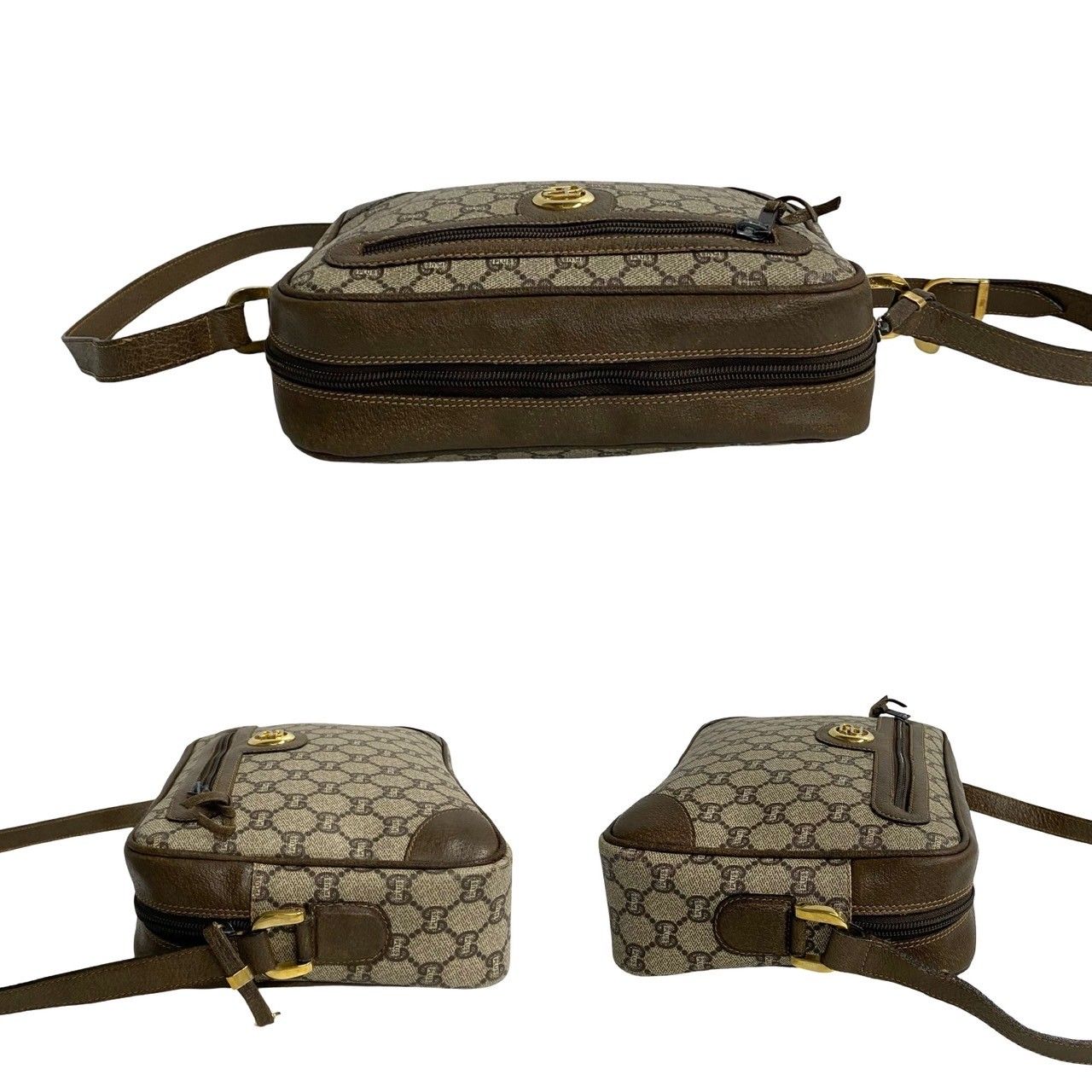 極 美品 希少品 GUCCI グッチ オールドグッチ ヴィンテージ マイクロGG 