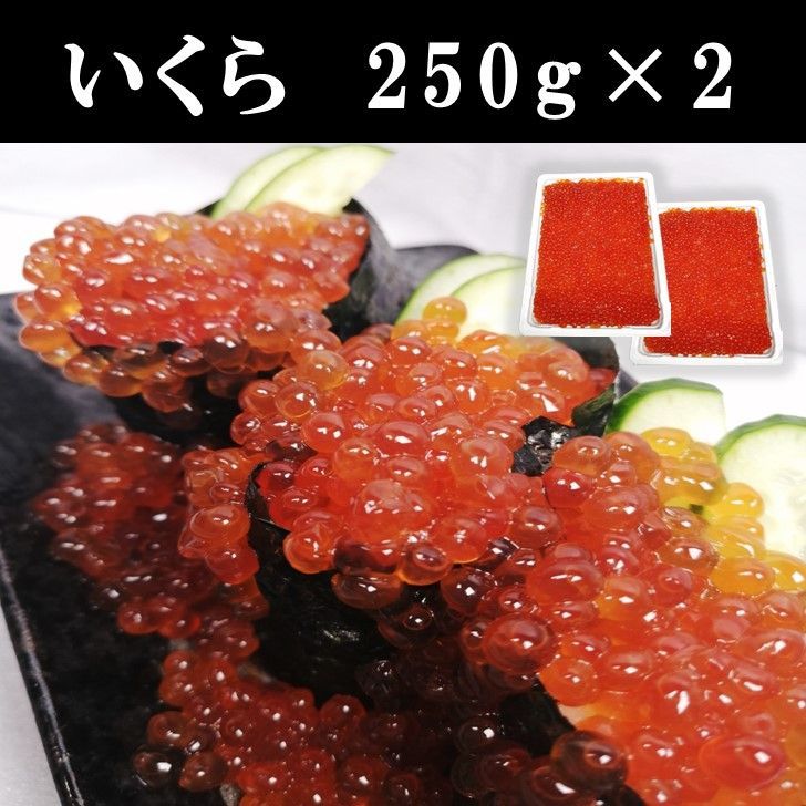 冷凍　鱒イクラ醤油漬け　250g×2セット　いくら丼　手巻き寿司　ヤマト　クール便　メルカリ