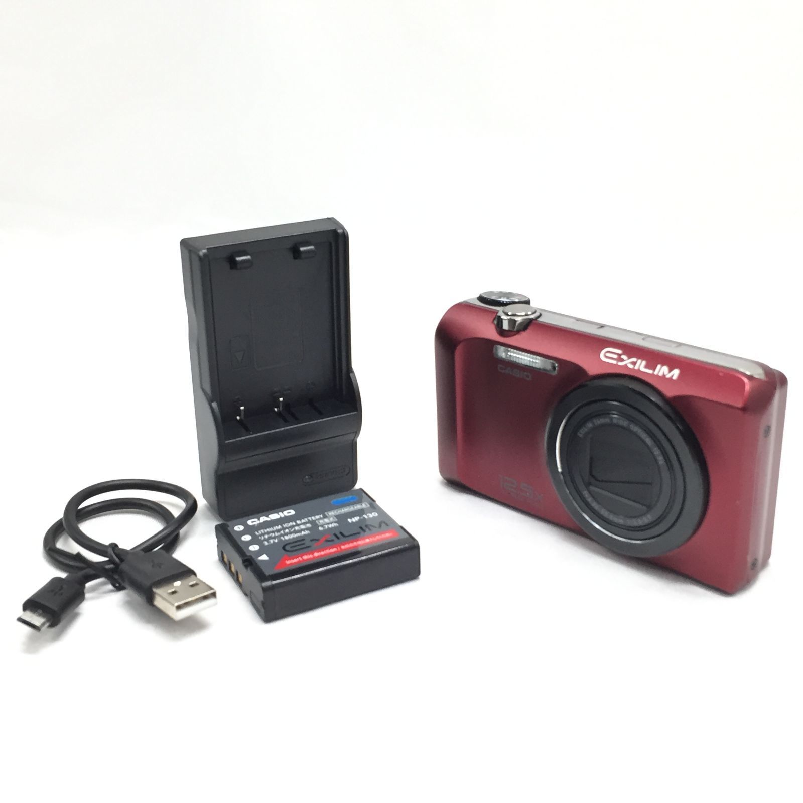 CASIO デジタルカメラ EXILIM レッド EX-H30RD