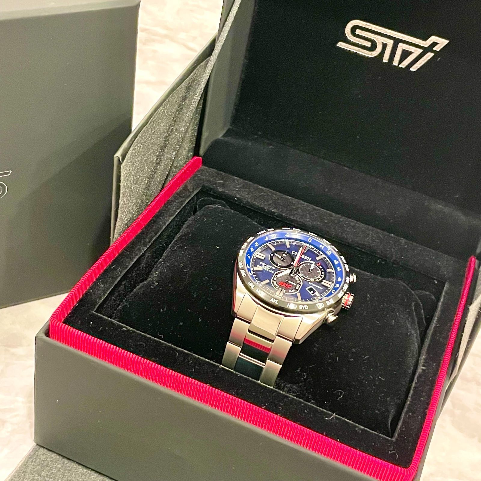 ∞SUBARU×CITIZEN STI SPORTS CHRONOGRAPH 2025 STSG24100010 チタン