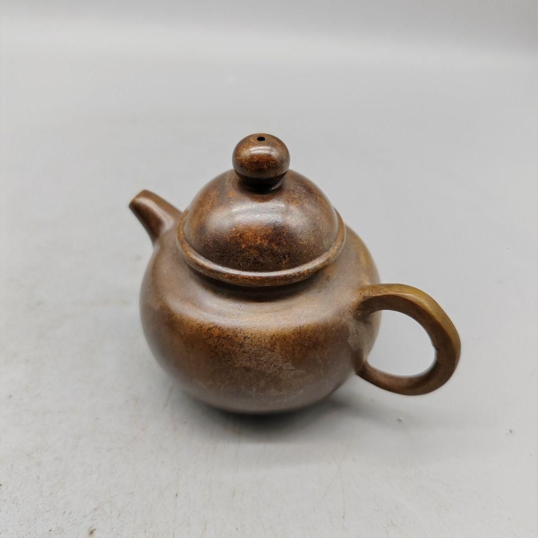 銅器 茶壺 小茶壺 茶道具 煎茶器 工芸品 置物 - メルカリ