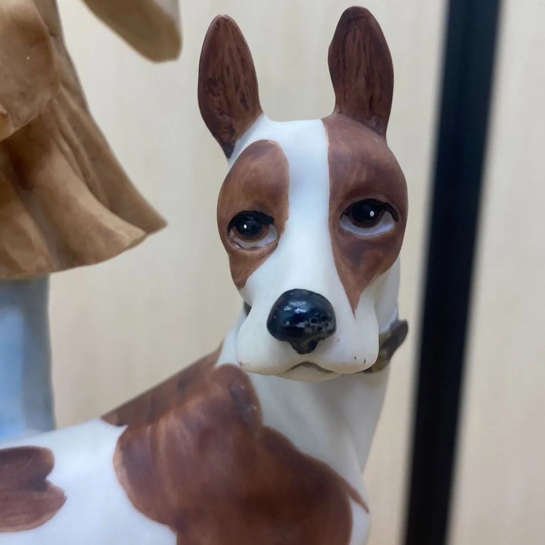 リヤドロ　女性と犬の陶器フィギュア LLADRO リヤドロ 置物 犬と散歩 女性 陶器 リアドロ フィギュア