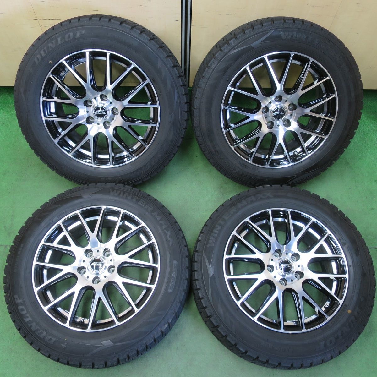 バリ溝 23年 キレイ 9.5分 スタッドレス 225|60R17 ダンロップ ウインターマックス WM02 F-Direction WM-8 17インチ Fディレクション PCD114.3|5H 5050510イス