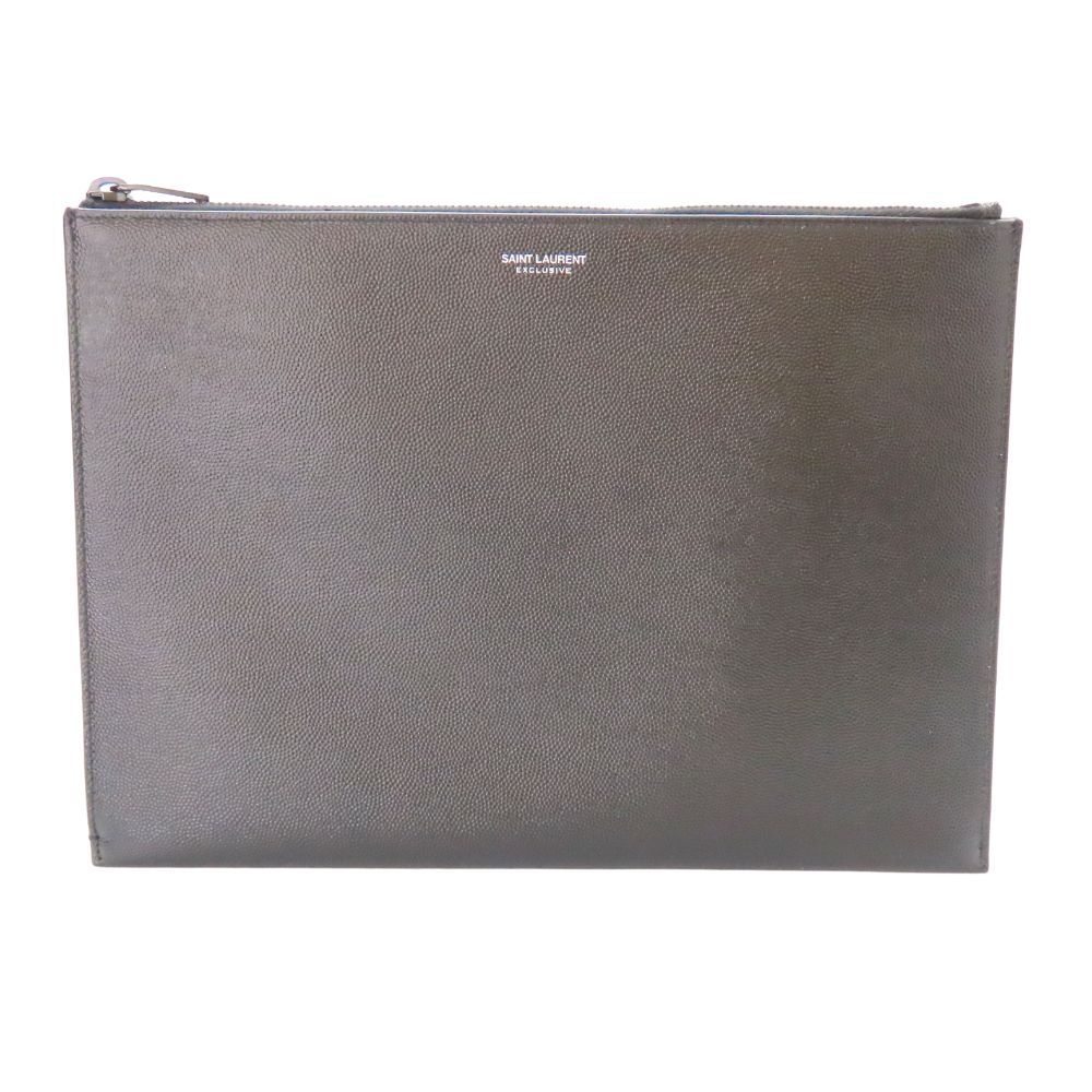 SAINT LAURENT EXCLUSIVE サンローラン エクスクルーシブ パリス セカンドバッグ クラッチバッグ アイパッドケース ブラック 黒 レザー シンプル ビジネス メンズ A2504505 無料ギフトラッピング承ります
