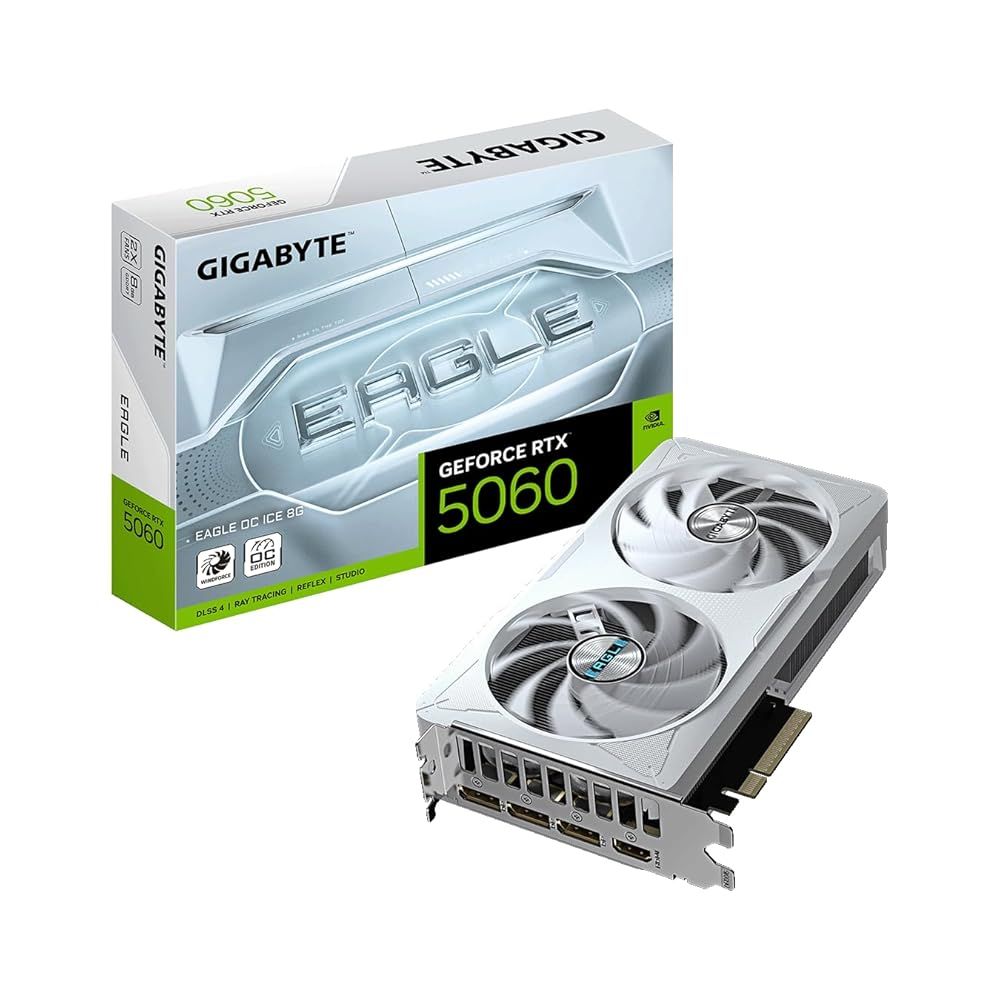 GIGABYTE NVIDIA Geforce RTX5060 搭載 グラフィックボード GDDR7 8GB ギガバイト 正規代理店品 GV-N5060EAGLEOC ICE-8GD