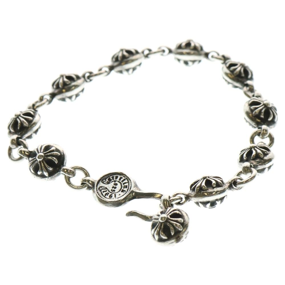 CHROME HEARTS クロムハーツ NO2 BALL 2クロスボールブレスレット シルバー BCA176