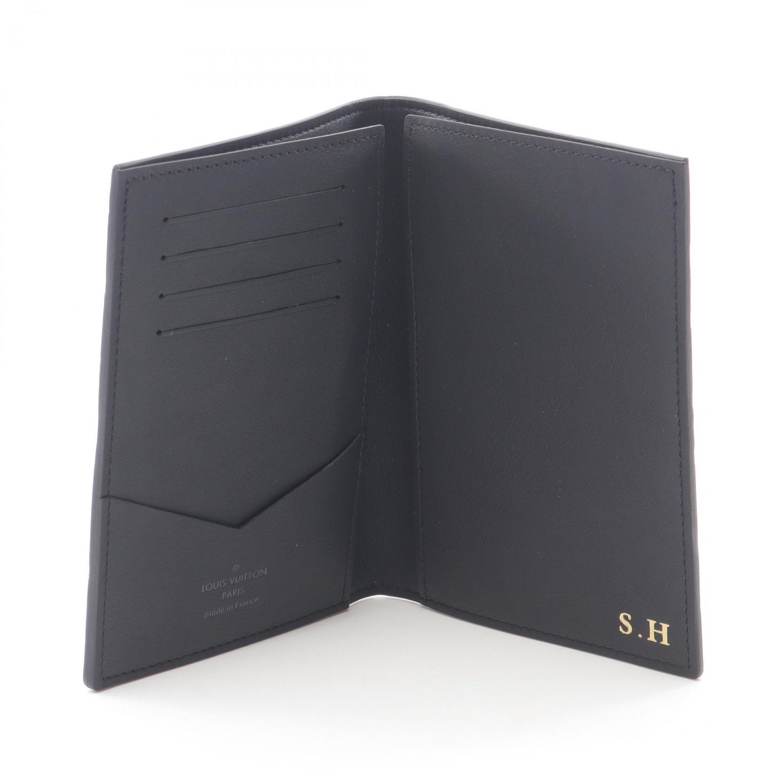 ルイ・ヴィトン ブラック レザー カードケース LOUIS VUITTON(ルイ