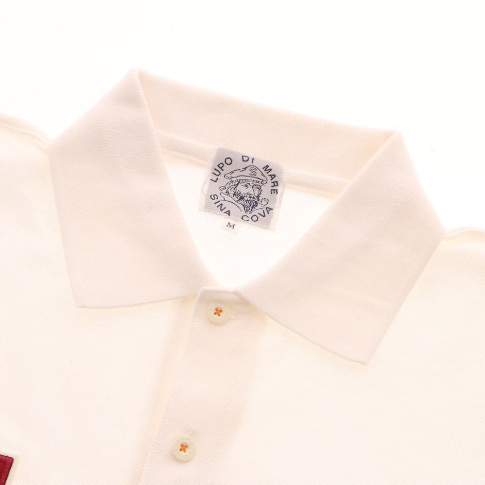 SINACOVA シナコバ　刺繍　ポロシャツ □ シナコバ ポロシャツ 半袖 トップス ワッペン 刺繍 メンズ M