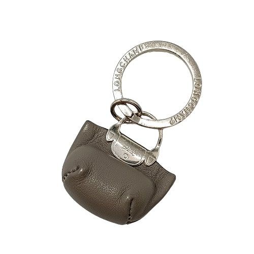 LONGCHAMP ロンシャン キーリング キーホルダー 36049 757 ル プリアージュ　グレー　D1