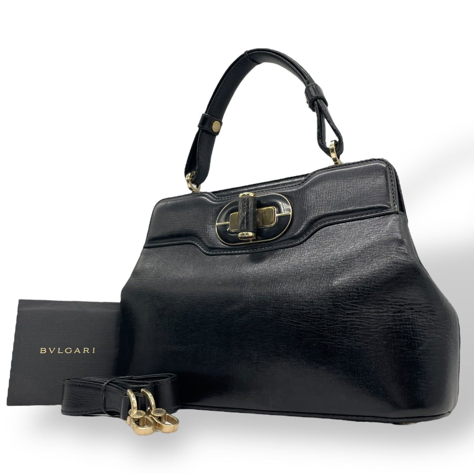 美品✨BVLGARI ブルガリ イザベラ 2WAY ハンドバッグ ショルダー BVLGARI ブルガリ イザベラ ロッセリーニ ハンドバッグ