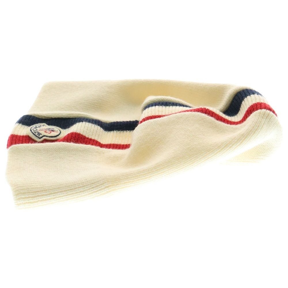 モンクレール　ニット帽  ホワイト新品未使用品 未使用☆正規品 MONCLER モンクレール ニット帽 ビーニー - メルカリ