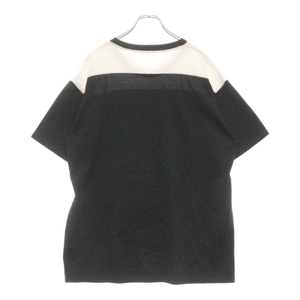 CELINE チェック プリントスタッズ バイカラー ルーズTシャツ