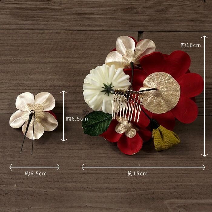 コーム つまみ細工