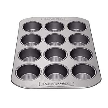 はるまきさま 専用 Farberware Nonstick Bakeware 12-Cup Muffin Pan Gray by Farberware