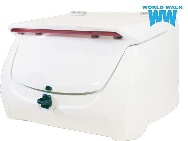 ジャイロキャノピー リアボックス jcb-01白ゲル 黒ゲル LEDハイマウント付き 白ゲル使用 未塗装 LED ライト 受注生産 デリバリー 大容量 デリバリーボックス 宅配 ワールドウォーク