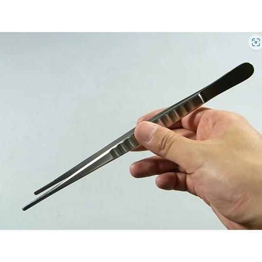 盆栽道具　ステンレス　外科医用ピンセット　大　230mm　No.64B　植木　庭木　兼進作