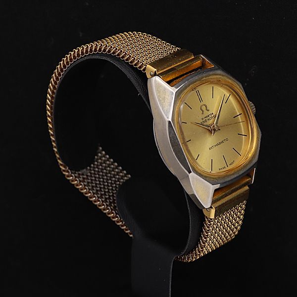 オーマスター 手巻き キングホース ゴールド文字盤 メンズ腕時計 KYM