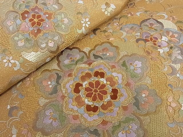 平和屋2□中国三大刺繍 スワトウ相良刺繍 汕頭相良刺繍 総刺繍 袋帯 絽