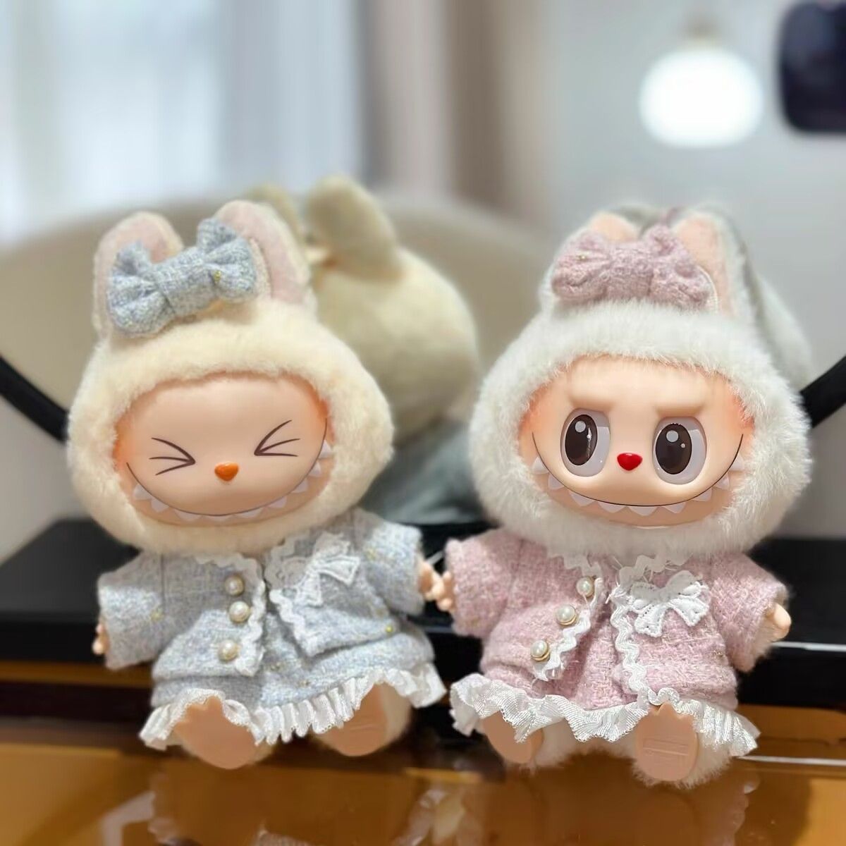 新品3点セット ワンピース スカート labubuラブブぬいぐるみ服