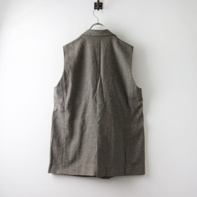 2024SS サクラ SACRA LINEN COTTON CHAMBRAY GILET リネン コットン