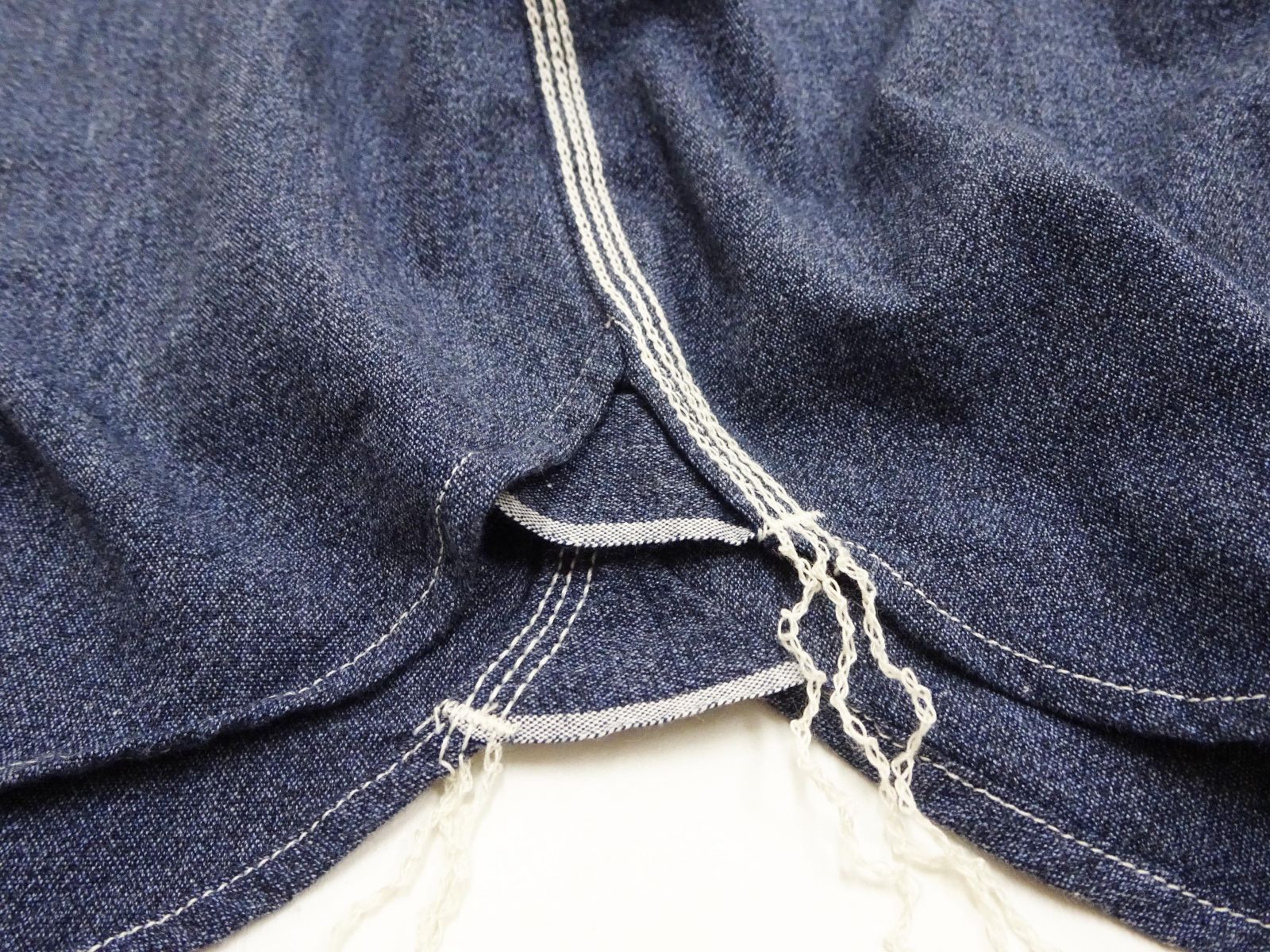 サムライジーンズ　セルビッチシャンブレーワークシャツ　サイズM サムライジーンズ Samurai Jeans 撚り杢セルビッチ シャンブレー